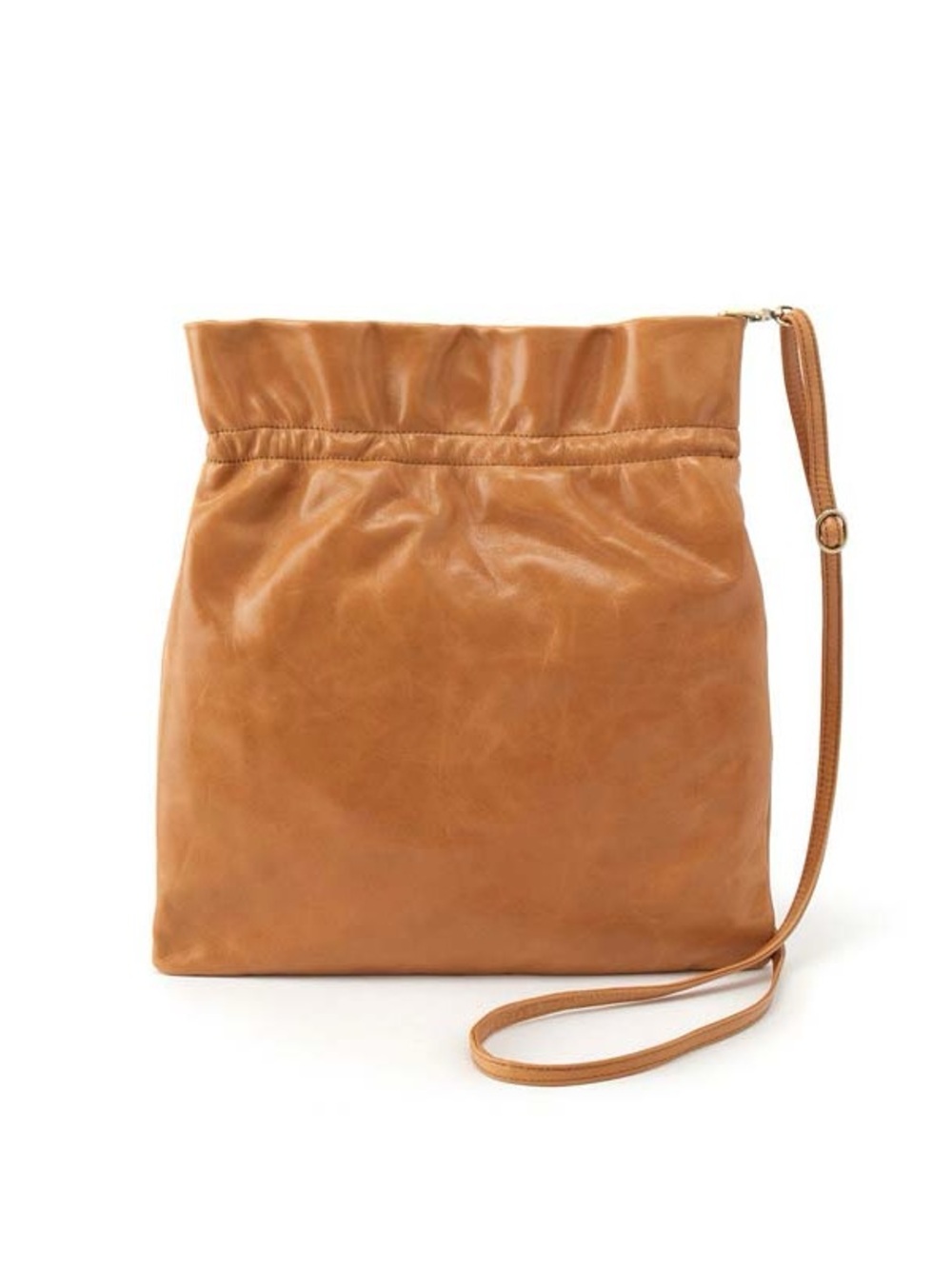 HOBO Prose Honey Brown Tan Leather Convertible Crossbody Bag Boho Clutch